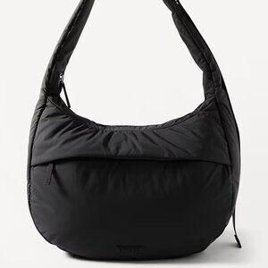 Athleta All About Medium Crossbody Hobo Bag Black NWT